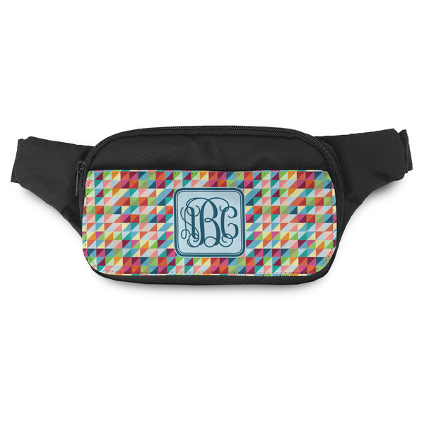 Custom Retro Triangles Fanny Pack - Modern Style (Personalized)