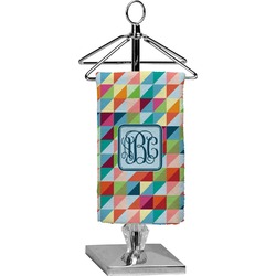 Retro Triangles Finger Tip Towel - Full Print (Personalized)