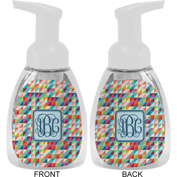 Retro Triangles Foam Soap Bottle Approval - White