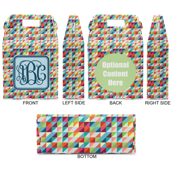 Retro Triangles Gable Favor Box - Approval