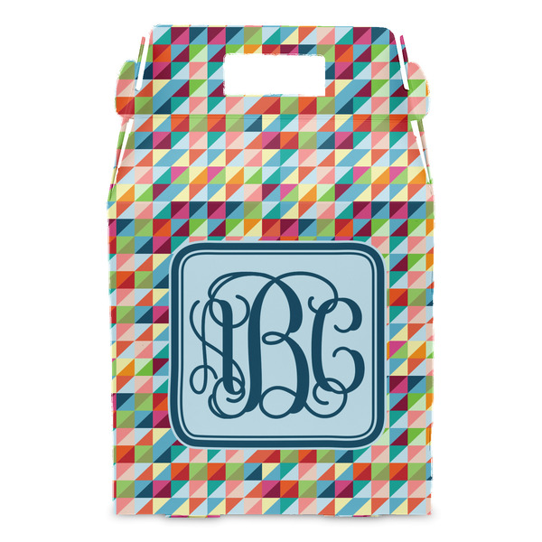 Retro Triangles Gable Favor Box - Front