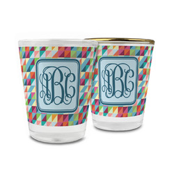Retro Triangles Glass Shot Glass - 1.5 oz (Personalized)