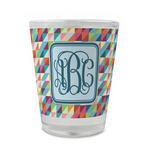 Retro Triangles Glass Shot Glass - 1.5 oz - Set of 4 (Personalized)
