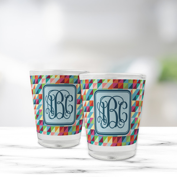 Retro Triangles Glass Shot Glass - Standard - LIFESTYLE