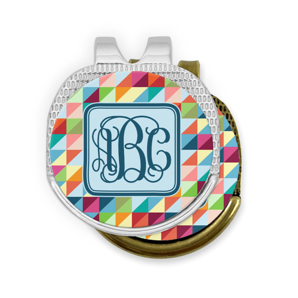 Retro Triangles Golf Ball Marker Hat Clip - PARENT/MAIN