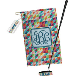 Retro Triangles Golf Towel Gift Set (Personalized)