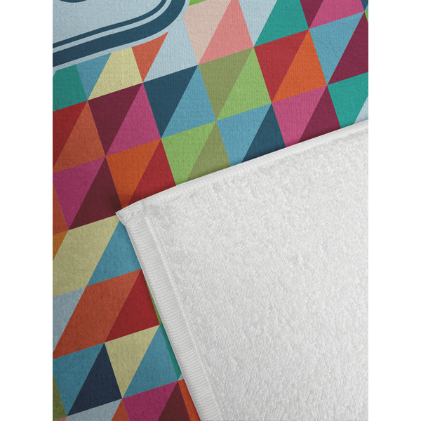 Retro Triangles Golf Towel - Detail