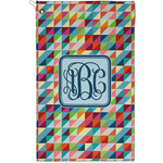 Retro Triangles Golf Towel - Poly-Cotton Blend - Small w/ Monograms