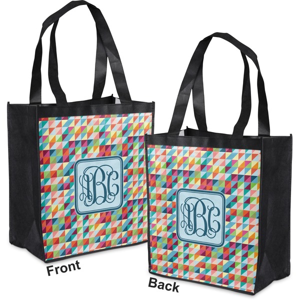 Retro Triangles Grocery Bag - Apvl