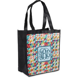 Retro Triangles Grocery Bag (Personalized)