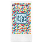 Retro Triangles Guest Towels - Full Color (Personalized)