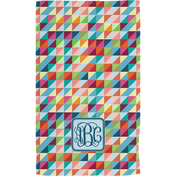 Retro Triangles Hand Towel (Personalized)