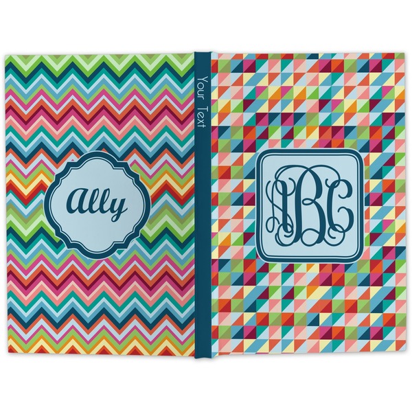 Retro Triangles Hard Cover Journal - Apvl