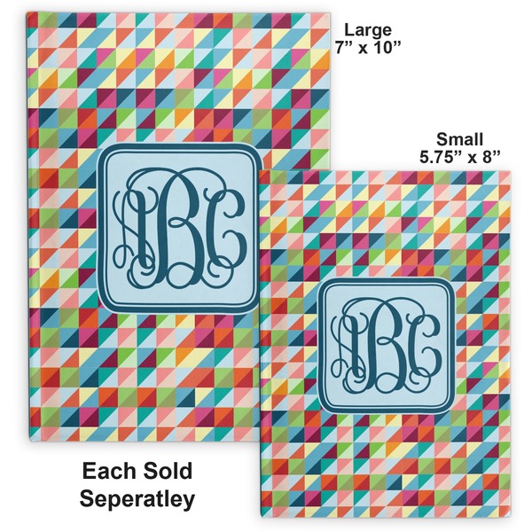 Retro Triangles Hard Cover Journal - Compare