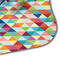 Retro Triangles Hooded Baby Towel- Detail Corner