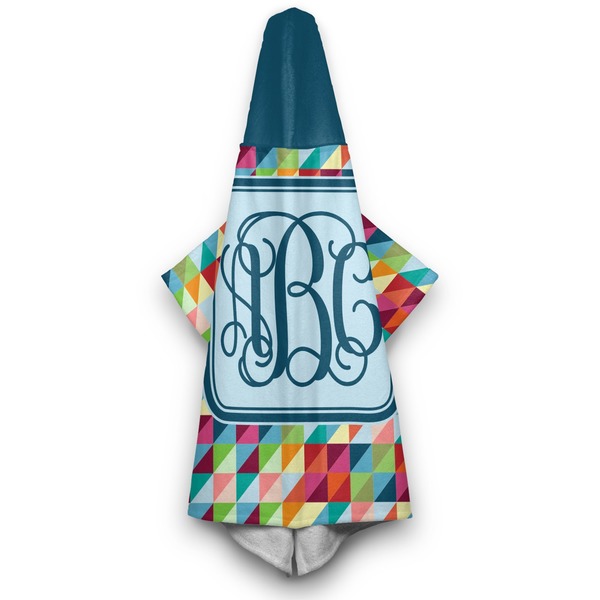 Retro Triangles Hooded Towel - Hanging