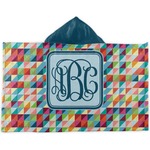 Retro Triangles Kids Hooded Towel (Personalized)