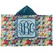 Retro Triangles Kids Hooded Towel (Personalized)