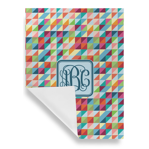 Retro Triangles House Flags - Single Sided - FRONT FOLDED