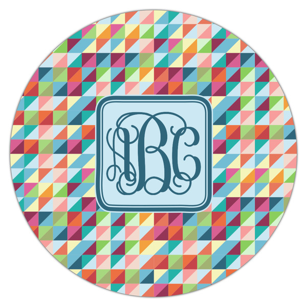 Retro Triangles Icing Circle - Large - Single