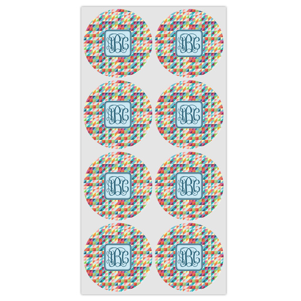 Retro Triangles Icing Circle - Medium - Set of 8