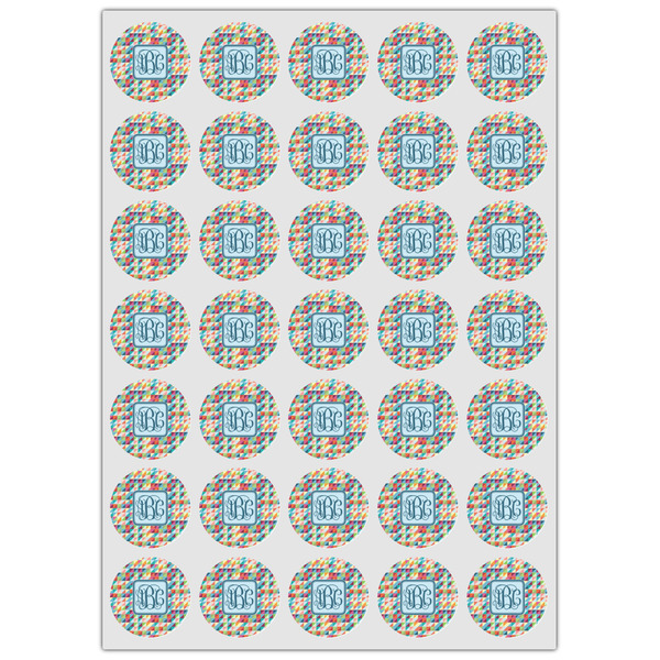 Retro Triangles Icing Circle - XSmall - Set of 35