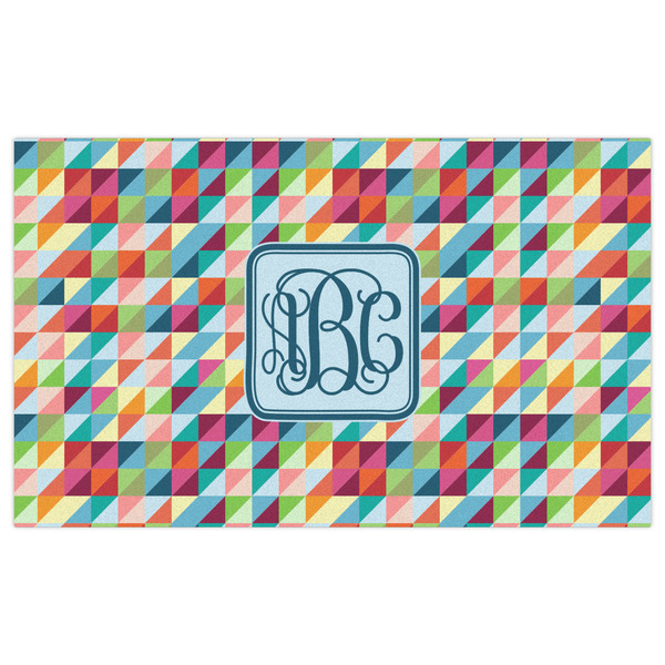 Retro Triangles Indoor / Outdoor Rug - 3'x5' - Front Flat