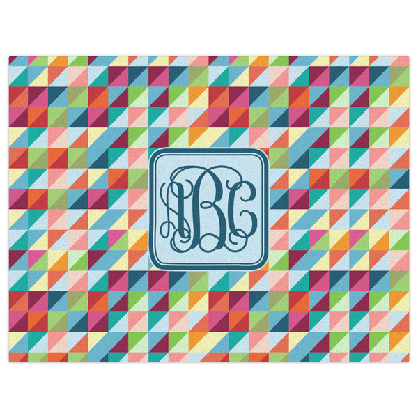 Retro Triangles Indoor / Outdoor Rug - 6'x8' - Front Flat