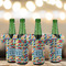 Retro Triangles Jersey Bottle Cooler - Set of 4 - LIFESTYLE