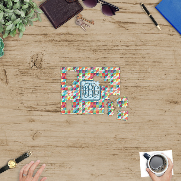 Retro Triangles Jigsaw Puzzle 110 Piece - In Context