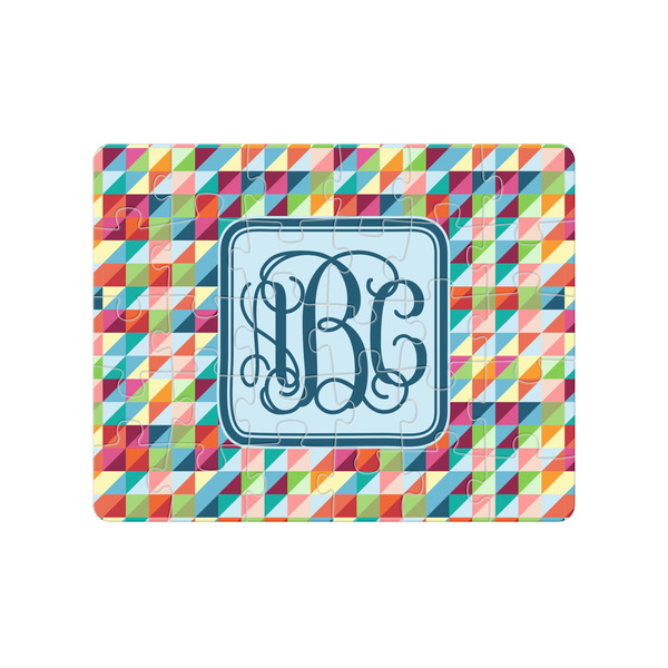 Custom Retro Triangles Jigsaw Puzzles (Personalized)