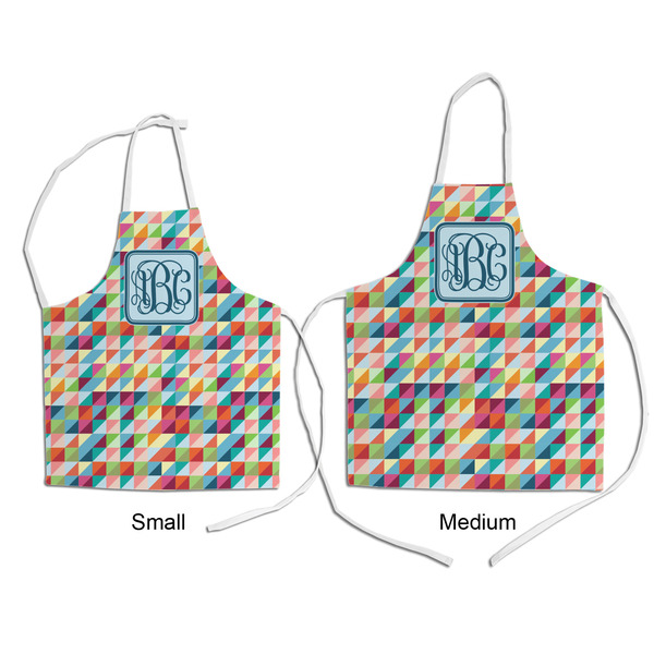 Retro Triangles Kid's Aprons - Comparison