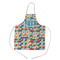 Retro Triangles Kid's Apron w/ Monogram
