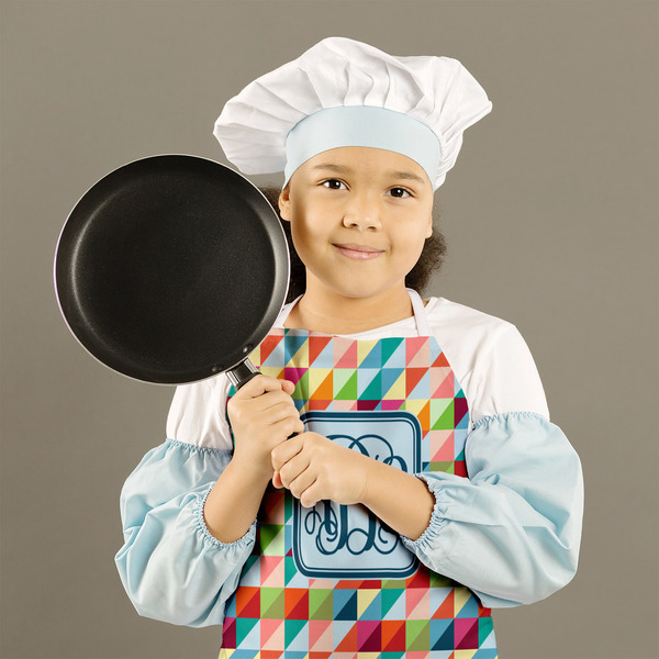 Retro Triangles Kid's Aprons - Medium - Lifestyle