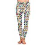 Retro Triangles Ladies Leggings - Extra Small