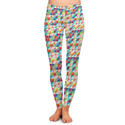 Retro Triangles Ladies Leggings - Extra Small