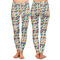Retro Triangles Ladies Leggings - Front and Back
