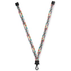 Retro Triangles Lanyard (Personalized)