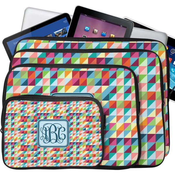 Retro Triangles Laptop Case Sizes