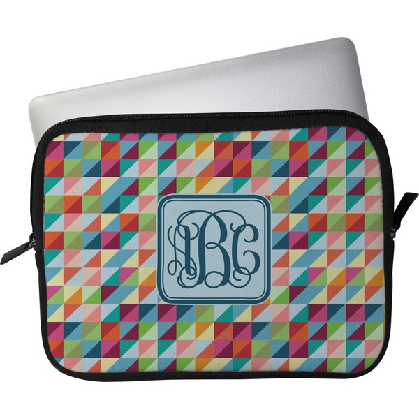 Custom Retro Triangles Laptop Sleeve / Case (Personalized)