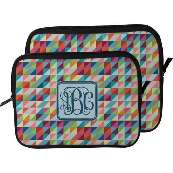 Retro Triangles Laptop Sleeve (Size Comparison)