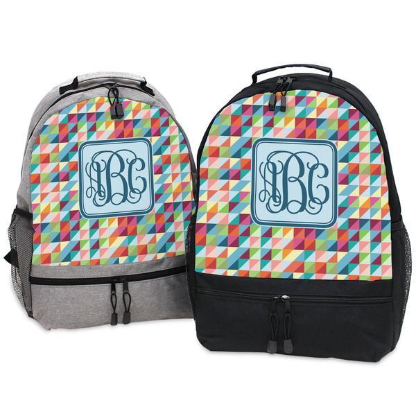 Retro Triangles Large Backpacks - Both