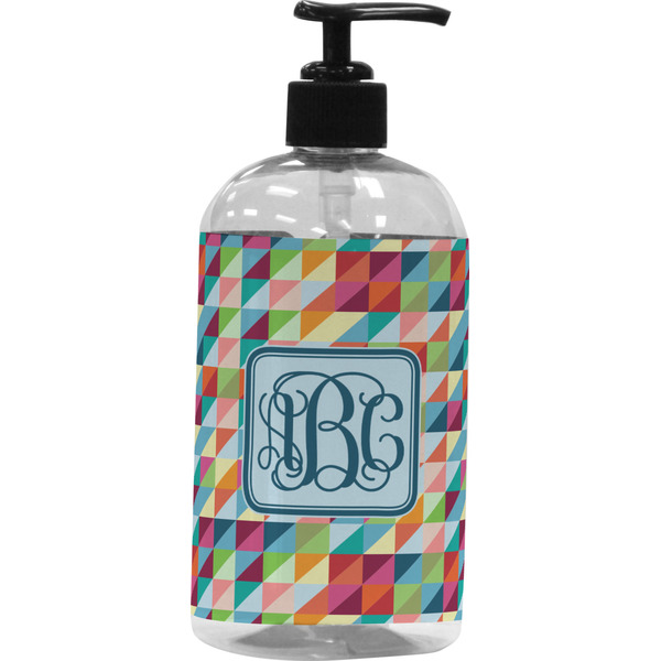 Custom Retro Triangles Plastic Soap / Lotion Dispenser (Personalized)