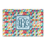 Retro Triangles Large Rectangle Car Magnet (Personalized)