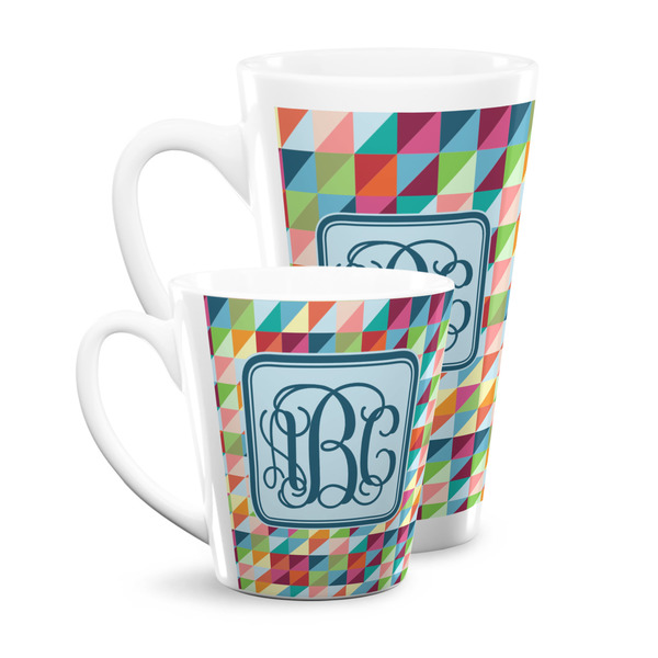 Retro Triangles Latte Mugs Main