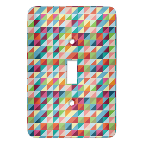 Custom Retro Triangles Light Switch Cover (Single Toggle)