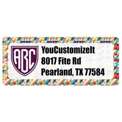 Retro Triangles Return Address Labels (Personalized)