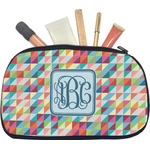Retro Triangles Makeup / Cosmetic Bag - Medium (Personalized)