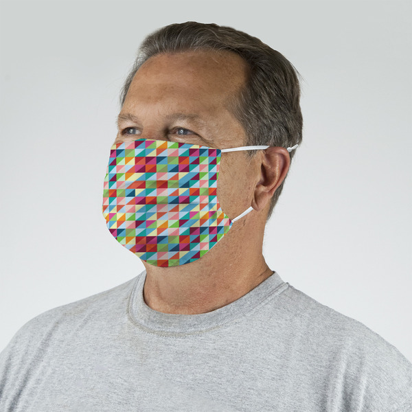 Retro Triangles Mask - Quarter View on Guy