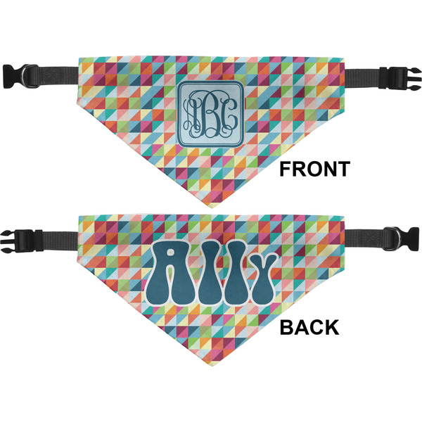 Retro Triangles Medium Dog Bandana Approval